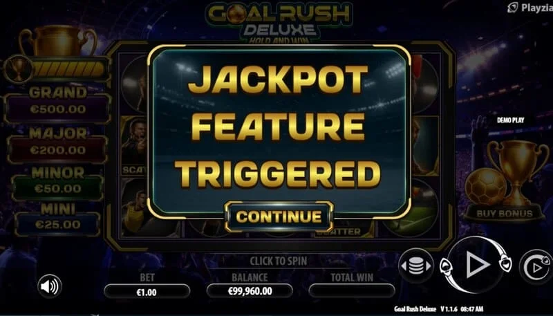 Goal Rush Deluxe – uruchomienie Jackpot Hold and Win z bonusowymi piłkami